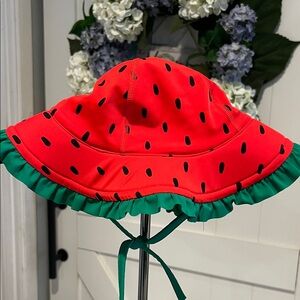 Hanna Andersson Red and Green Sun Hat